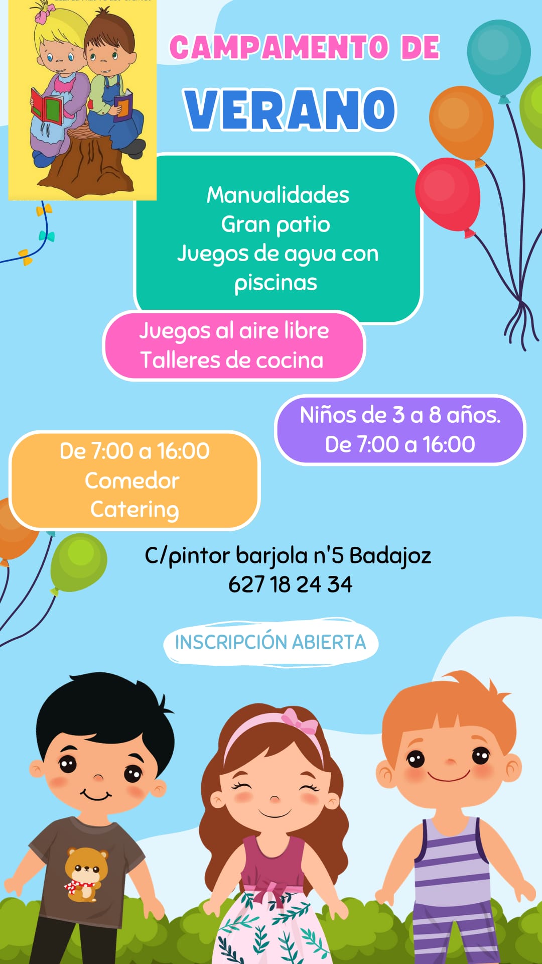 Folleto campamento de verano